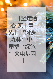 「坚定信心 实干争先」“钢铁森林”中 重塑“绿色”火电基因