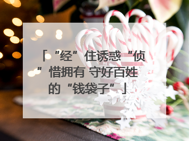 “经”住诱惑“侦”惜拥有 守好百姓的“钱袋子”