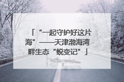 “一起守护好这片海”——天津渤海湾畔生态“蜕变记”