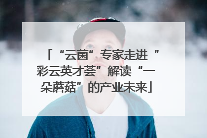 “云菌”专家走进“彩云英才荟”解读“一朵蘑菇”的产业未来