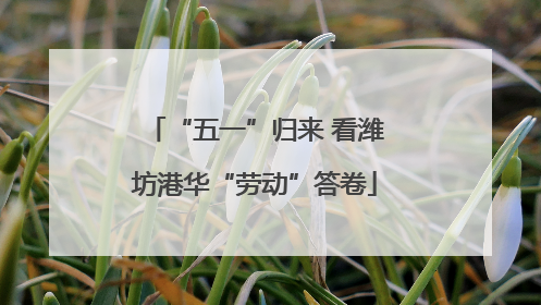 “五一”归来 看潍坊港华“劳动”答卷