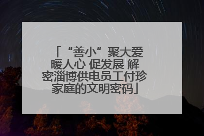 “善小”聚大爱 暖人心 促发展 解密淄博供电员工付珍家庭的文明密码
