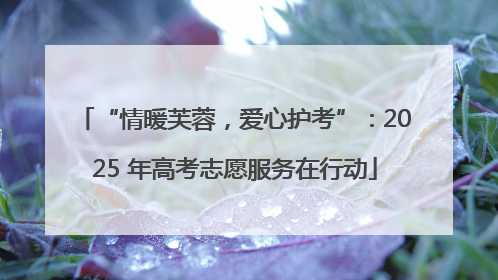 “情暖芙蓉，爱心护考”：2025 年高考志愿服务在行动