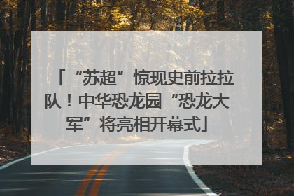 “苏超”惊现史前拉拉队！中华恐龙园“恐龙大军”将亮相开幕式