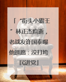 “街头小霸王”林正杰癌逝，老战友许国泰曝他遗愿：没打垮民进党