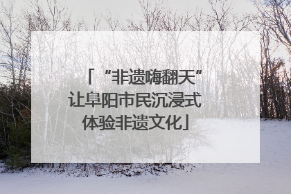 “非遗嗨翻天”让阜阳市民沉浸式体验非遗文化