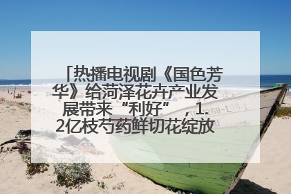 热播电视剧《国色芳华》给菏泽花卉产业发展带来“利好”，1.2亿枝芍药鲜切花绽放“国色芳华”