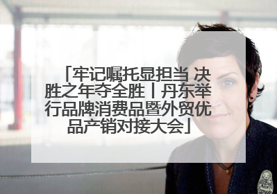 牢记嘱托显担当 决胜之年夺全胜丨丹东举行品牌消费品暨外贸优品产销对接大会
