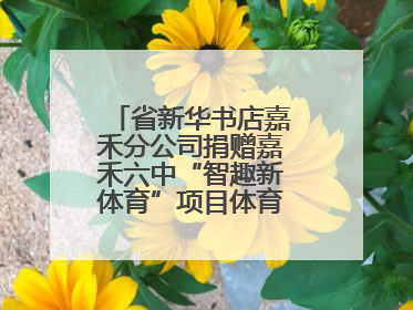 省新华书店嘉禾分公司捐赠嘉禾六中“智趣新体育”项目体育用品仪式举行