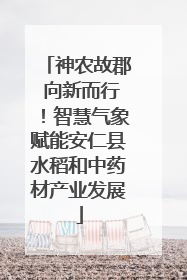 神农故郡 向新而行！智慧气象赋能安仁县水稻和中药材产业发展
