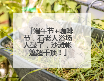 端午节+咖啡节，石老人浴场人鼓了，沙滩帐篷超千顶！
