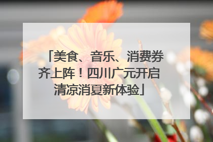 美食、音乐、消费券齐上阵！四川广元开启清凉消夏新体验