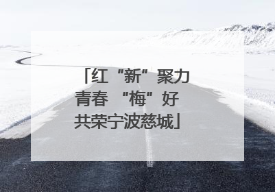 红“新”聚力青春 “梅”好共荣宁波慈城