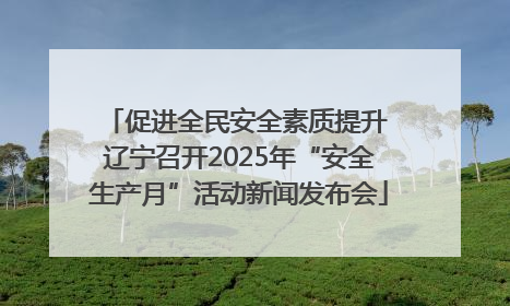 促进全民安全素质提升 辽宁召开2025年“安全生产月”活动新闻发布会