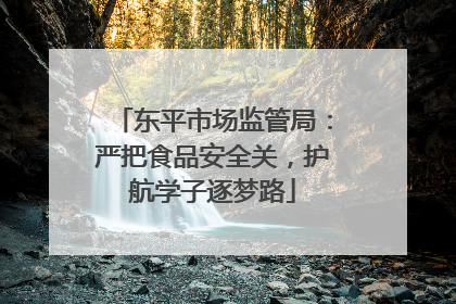 东平市场监管局：严把食品安全关，护航学子逐梦路
