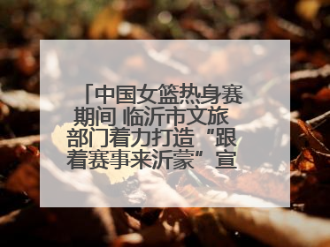 中国女篮热身赛期间 临沂市文旅部门着力打造“跟着赛事来沂蒙”宣传品牌