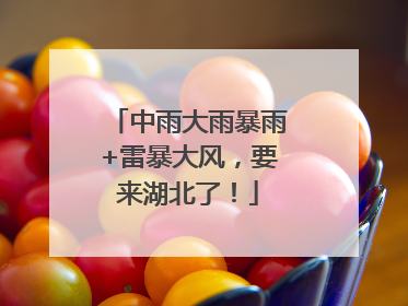 中雨大雨暴雨+雷暴大风，要来湖北了！