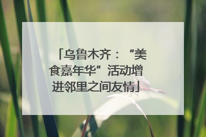 乌鲁木齐：“美食嘉年华”活动增进邻里之间友情