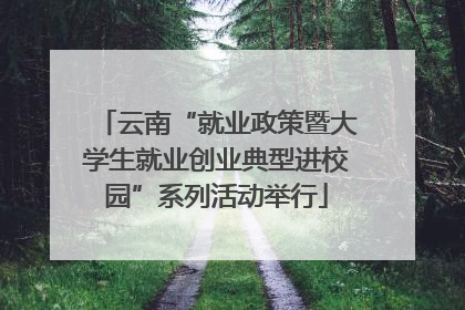 云南“就业政策暨大学生就业创业典型进校园”系列活动举行