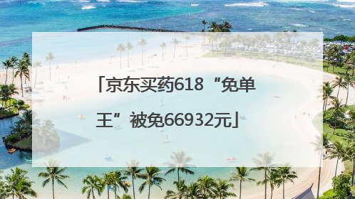 京东买药618“免单王”被免66932元