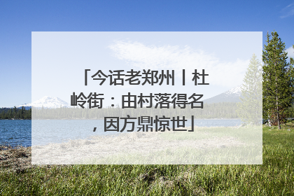 今话老郑州丨杜岭街：由村落得名，因方鼎惊世