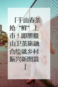 千亩春茶抢“鲜”上市！即墨鳌山卫茶旅融合绘就乡村振兴新图景