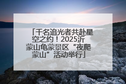 千名追光者共赴星空之约！2025沂蒙山龟蒙景区“夜爬蒙山”活动举行