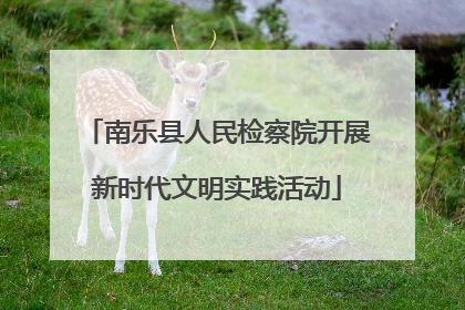 南乐县人民检察院开展新时代文明实践活动