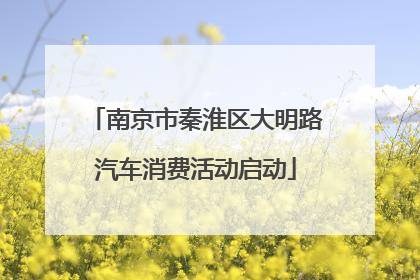 南京市秦淮区大明路汽车消费活动启动