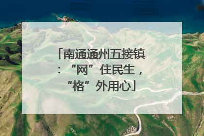 南通通州五接镇：“网”住民生，“格”外用心