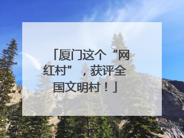 厦门这个“网红村”，获评全国文明村！