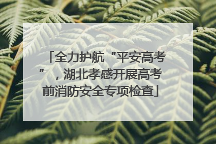 全力护航“平安高考”，湖北孝感开展高考前消防安全专项检查