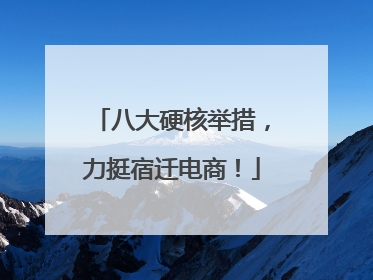 八大硬核举措，力挺宿迁电商！