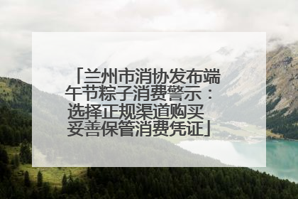 兰州市消协发布端午节粽子消费警示：选择正规渠道购买 妥善保管消费凭证