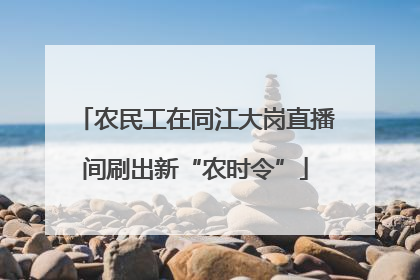 农民工在同江大岗直播间刷出新“农时令”
