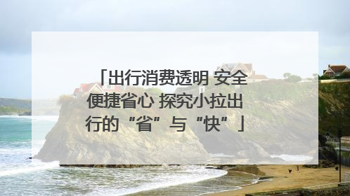 出行消费透明 安全便捷省心 探究小拉出行的“省”与“快”