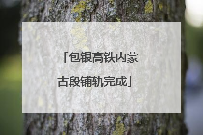 包银高铁内蒙古段铺轨完成
