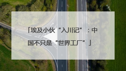 埃及小伙“入川记”：中国不只是“世界工厂”