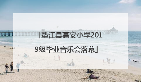 垫江县高安小学2019级毕业音乐会落幕