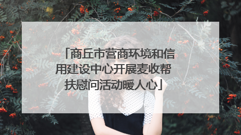商丘市营商环境和信用建设中心开展麦收帮扶慰问活动暖人心