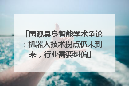 围观具身智能学术争论：机器人技术拐点仍未到来，行业需要纠偏