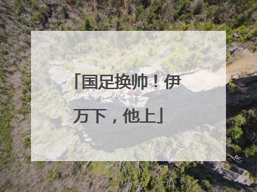 国足换帅！伊万下，他上