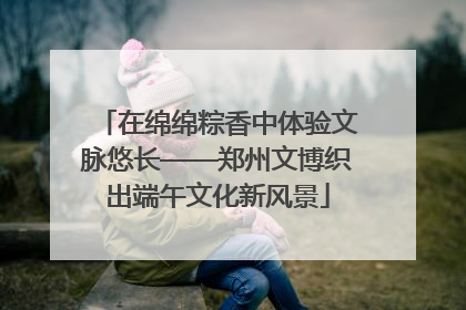 在绵绵粽香中体验文脉悠长——郑州文博织出端午文化新风景