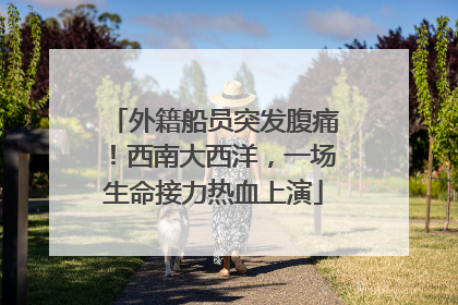 外籍船员突发腹痛！西南大西洋，一场生命接力热血上演
