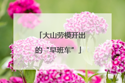 大山劳模开出的“早班车”