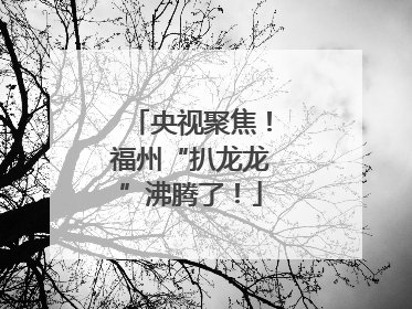 央视聚焦！福州“扒龙龙”沸腾了！