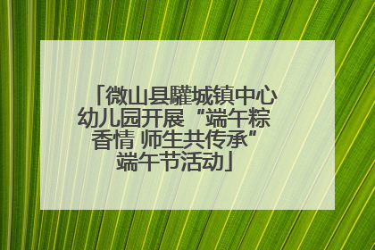 微山县驩城镇中心幼儿园开展“端午粽香情 师生共传承”端午节活动