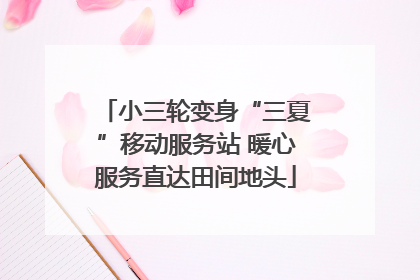 小三轮变身“三夏”移动服务站 暖心服务直达田间地头