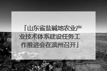 山东省盐碱地农业产业技术体系建设任务工作推进会在滨州召开