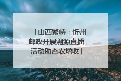 山西繁峙：忻州邮政开展溯源直播活动助杏农增收